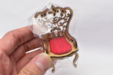 Cat miniature Rococo Chair (Small) 1/12 Scale Dollhouse