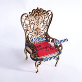 Cat miniature sitting Rococo chair (large) 1/12 scale Dollhouse