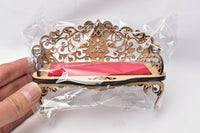 Cat miniature sitting Rococo bench (large) 1/12 scale Dollhouse