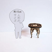 Cat miniature Rococo style Nyan table 1/12 scale Dollhouse