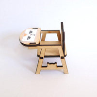 Cat miniature children's chair 1/12 scale Dollhouse