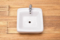 Miniature parts Square pottery washbasin [SADIY663]