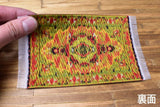 Miniature rug 100 x 150mm [KPSR03] Red x Gold