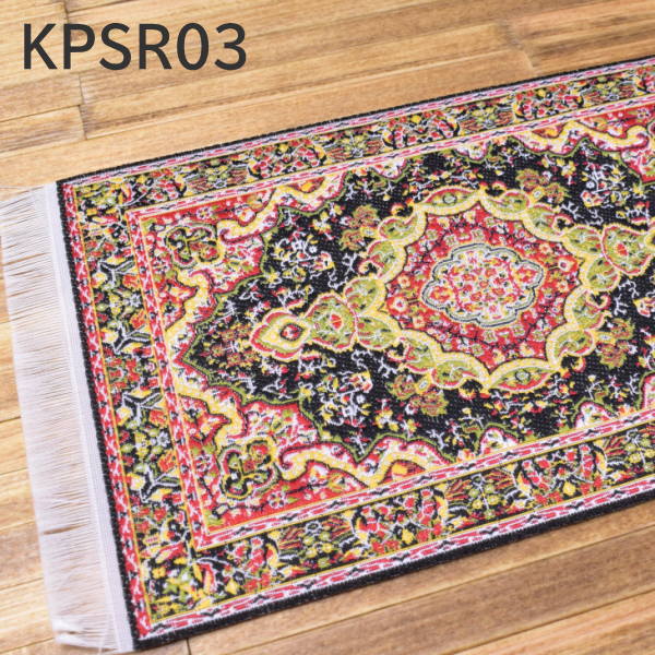 Miniature rug 100 x 150mm [KPSR03] Red x Gold