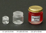 Jam bottle mini (round) three-dimensional [Item number: 1174] Clay jewelry die-cut miniature tableware collection 1/12 size compatible