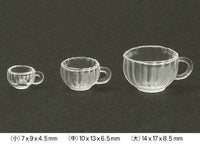 Teacup (pumpkin) 3D type [Item number: 1181] Clay jewelry die-cut miniature tableware collection 1/12 size compatible