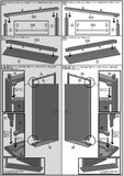 Miniature 1/12 scale emergency door plastic model (pinktank)