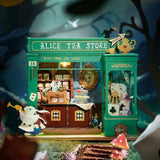 Rolife Miniature Dollhouse Kit Mini Size [DG156: Alice Tea Shop] [m-s]