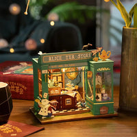 Rolife Miniature Dollhouse Kit Mini Size [DG156: Alice Tea Shop] [m-s]