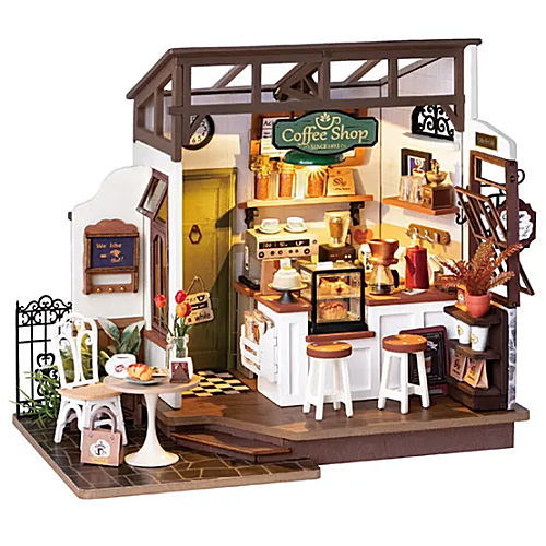 Rolife Miniature Dollhouse Kit Mini Size [DG162: No.17 Coffee Shop] [m-s]