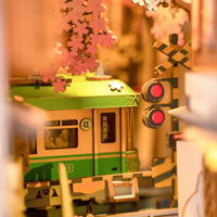 Rolife DIY Book Nook Series Miniature House Kit [TGB01: Sakura Densya]
