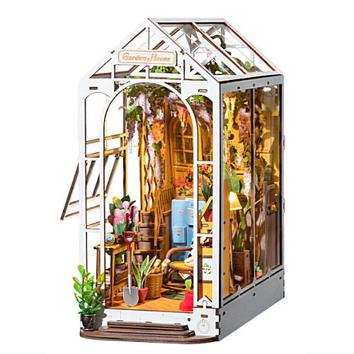 Rolif DIY Book Nook Series Miniature House Kit [TGB06: Garden House]