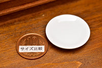 Miniature Pottery L size [MMPP1] (Ceramic plate/Color: white)