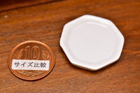 Miniature Pottery L size [MMPP8] (Ceramic plate/Color: white)