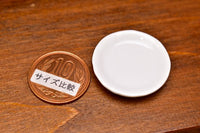 Miniature Pottery L size [MMPP16] (Ceramic plate/Color: white)