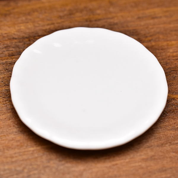 Miniature Pottery L size [MMPP19] (Ceramic plate/Color: white)