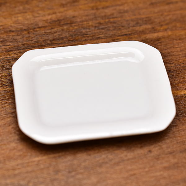 Miniature Pottery L size [MMPP23] (Ceramic plate/Color: white)