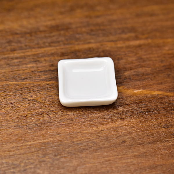 Miniature Pottery S size [SPLP27] (Ceramic plate/Color: white)