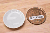 Miniature parts Pottery M size [MPLP1] (ceramic plate / color: white)