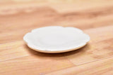 Miniature parts Pottery M size [MPLP2] (ceramic plate / color: white)