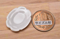 Miniature parts Pottery M size [MPLP2] (ceramic plate / color: white)