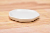 Miniature parts Pottery M size [MPLP4] (ceramic plate / color: white)