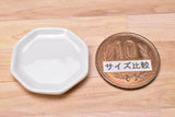 Miniature parts Pottery M size [MPLP4] (ceramic plate / color: white)