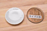 Miniature parts Pottery M size [MPLP8] (ceramic plate / color: white)