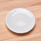 Miniature parts Pottery M size [MPLP8] (ceramic plate / color: white)