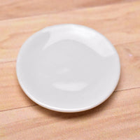 Miniature parts Pottery M size [MPLP10] (ceramic plate / color: white)