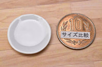 Miniature parts Pottery M size [MPLP10] (ceramic plate / color: white)