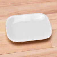 Miniature parts Pottery M size [MPLP12] (ceramic plate / color: white)