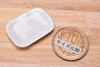 Miniature parts Pottery M size [MPLP12] (ceramic plate / color: white)