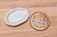 Miniature parts Pottery M size [MPLP13] (ceramic plate / color: white)