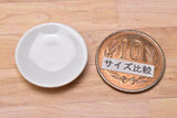 Miniature parts Pottery M size [MPLP14] (ceramic plate / color: white)