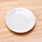 Miniature parts Pottery M size [MPLP14] (ceramic plate / color: white)