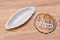 Miniature parts Pottery M size [MPLP16] (ceramic plate / color: white)