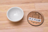 Miniature parts Pottery M size [MPLP17] (ceramic bowl / color: white)