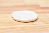 Miniature parts Pottery M size [MPLP19] (ceramic plate / color: white)