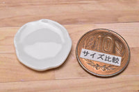 Miniature parts Pottery M size [MPLP19] (ceramic plate / color: white)