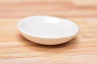 Miniature parts Pottery M size [MPLP21] (ceramic plate / color: white)