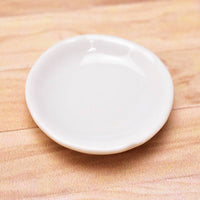 Miniature parts Pottery M size [MPLP21] (ceramic plate / color: white)