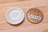 Miniature parts Pottery M size [MPLP21] (ceramic plate / color: white)