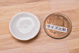 Miniature parts Pottery M size [MPLP21] (ceramic plate / color: white)