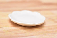 Miniature parts Pottery M size [MPLP22] (ceramic plate / color: white)