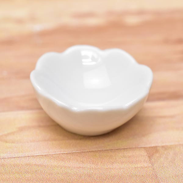 Miniature parts Pottery M size [MPLP30] (ceramic bowl / color: white)