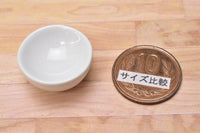 Miniature parts Pottery M size [MPLP33] (ceramic bowl / color: white)