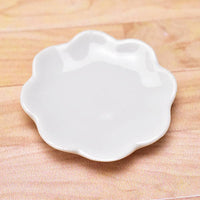 Miniature parts Pottery M size [MPLP38] (ceramic plate / color: white)