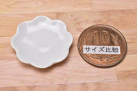 Miniature parts Pottery M size [MPLP38] (ceramic plate / color: white)