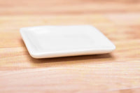 Miniature parts Pottery M size [MPLP39] (ceramic plate / color: white)